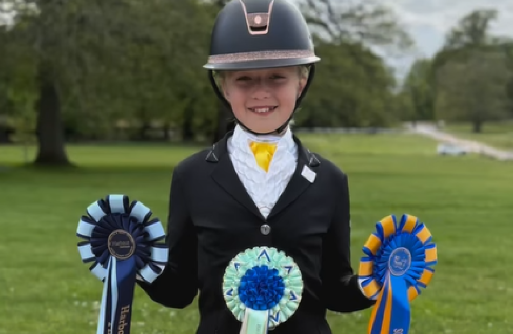 Esme Colley with Rosette 