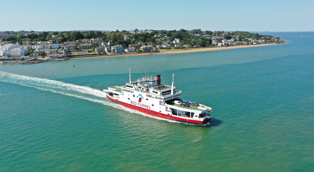 Ferry leaving East Cowes