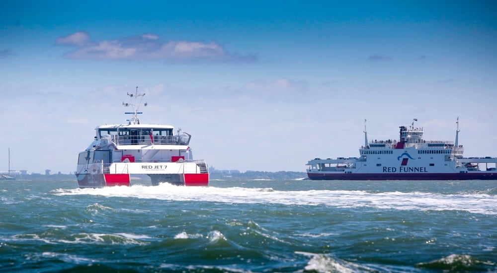red funnel vessel